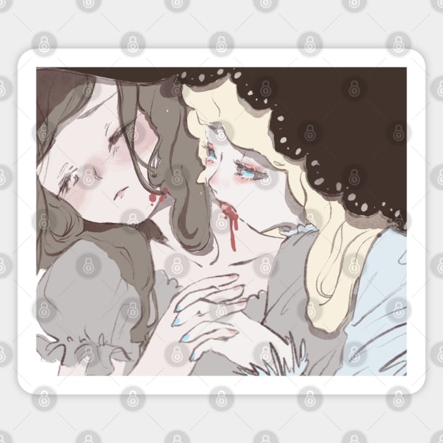 Love is bloody hurt Sticker by MinranZhang